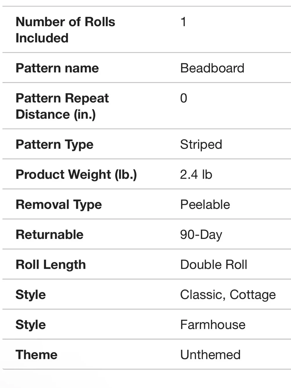 Bead Board White Paintable Pre-pasted Wallpaper by Graham & Brown, 56 sq ft